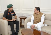 मुख्यमंत्री धामी और एनसीसी के महानिदेशक लेफ्टिनेंट जनरल वीरेन्द्र वत्स के बीच बैठक, सीमांत क्षेत्रों तक एनसीसी पहुंचाने और प्रस्तावित एनसीसी अकादमी पर बनी सहमति
