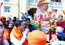 टपकेश्वर महादेव की भव्य शोभायात्रा में शामिल हुए मुख्यमंत्री धामी