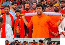 राष्ट्रीय अध्यक्ष तेजस्वी सूर्या और राष्ट्रीय उपाध्यक्ष नेहा जोशी ने युवाओं के बीच सनातन संस्कृति और राष्ट्रभक्ति की अलख जगाई