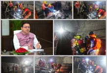 मुख्यमंत्री पुष्कर सिंह धामी के निर्देश पर टीएचडीसी टनल में रेस्क्यू टीमों ने झोंकी पूरी ताकत, दो लापता लोगों की तलाश जारी