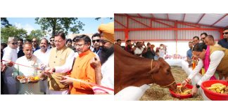 मुख्यमंत्री धामी ने हल्दीघेरा, खटीमा में ₹7.23 करोड़ की लागत से निर्मित गौशाला का किया लोकार्पण